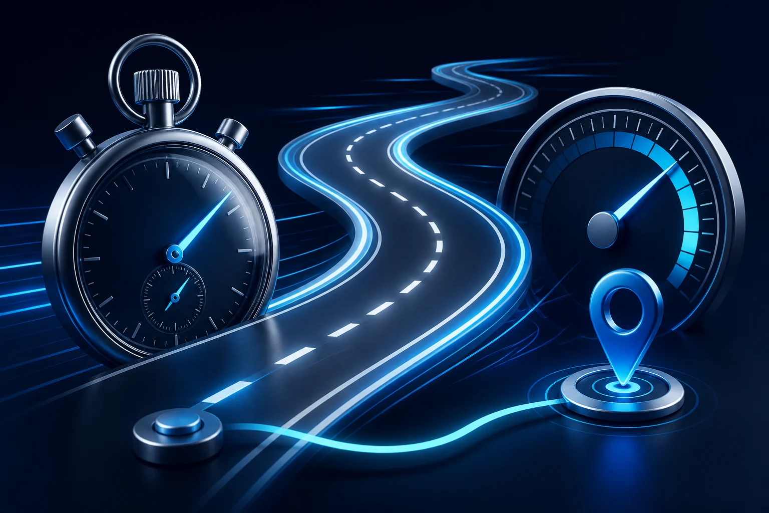 Distance speed and time relationship illustrated with motion